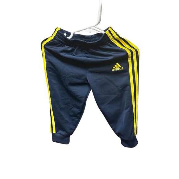 Adidas Sweat Suit, Boys, Blue and Yellow, 12M - Picture 2 of 2